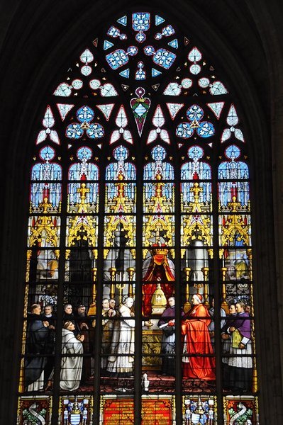 Stain glass at St. Michael's