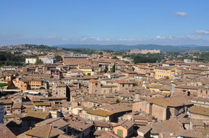 Panoramic view in Siena