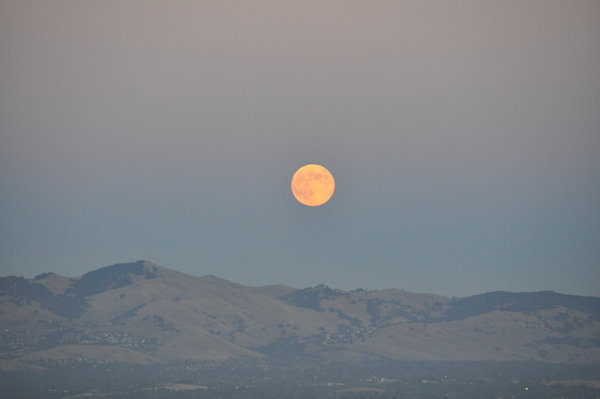 Moon over Mt. Diablo