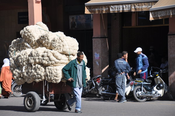 Cart full of wool