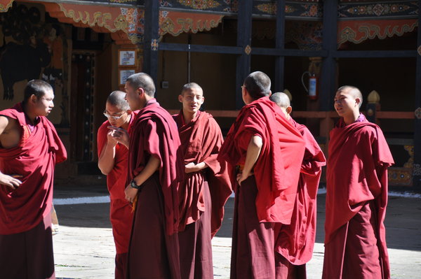 Monks gathering