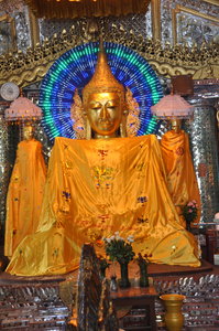 Electric looking Buddha