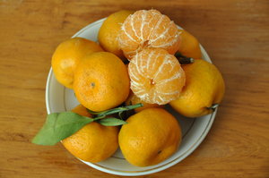 Fresh mandarin oranges