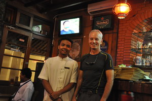Michael & our waiter