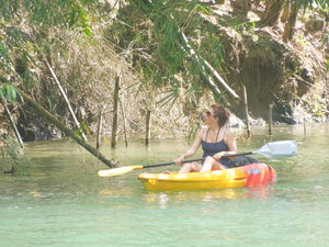 Kayaking the river