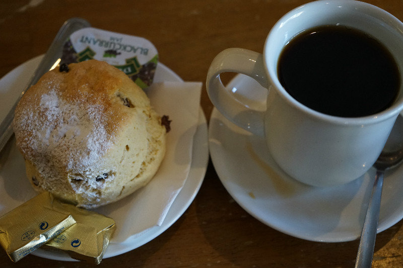 Coffee and a scone