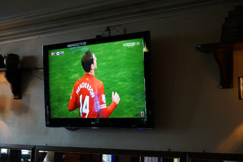 Watching Liverpool at a pub in Kinsale
