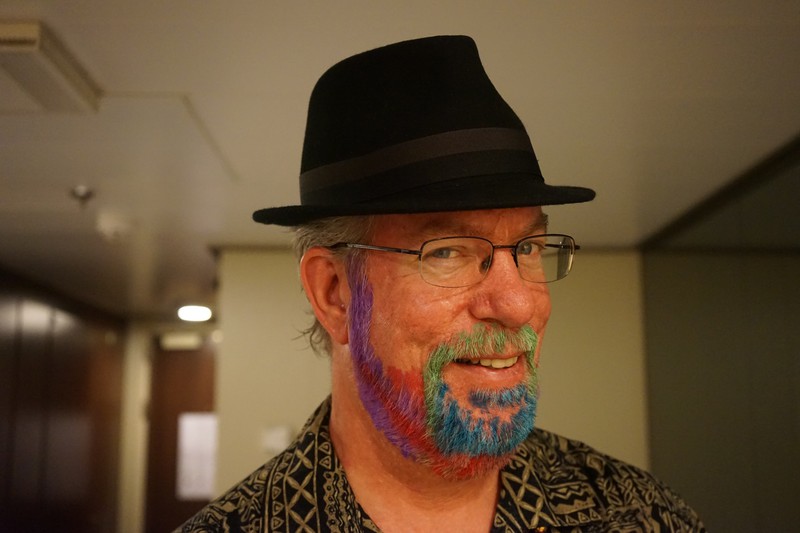 Colorful beard