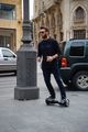 Gliding on a hoverboard in Beirut