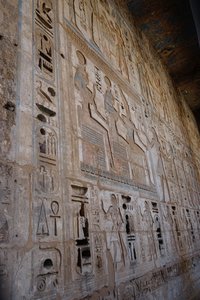 Wall of carvings