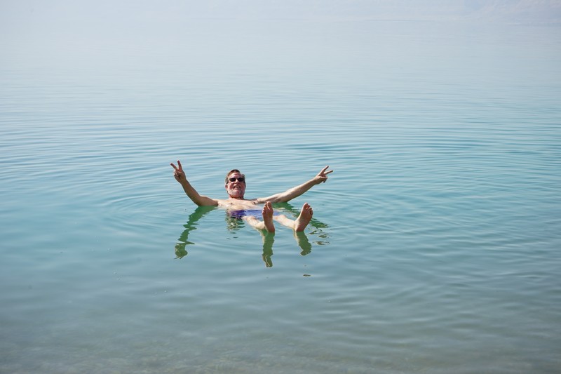 Dave in the Dead Sea