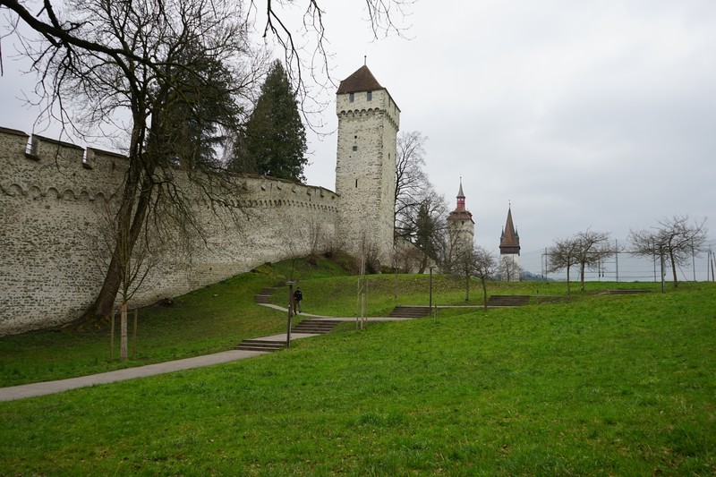 Walled off portion of Lucerne