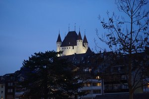 Castle up the hill in Thun