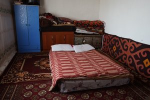 Bed at our homestay