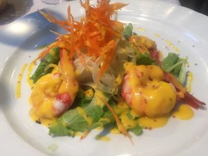 Shrimp Salad in Mango Sauce