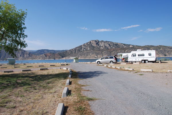 Our campsite at Flaming Gorge