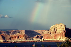 Rainbow over Lake Powell