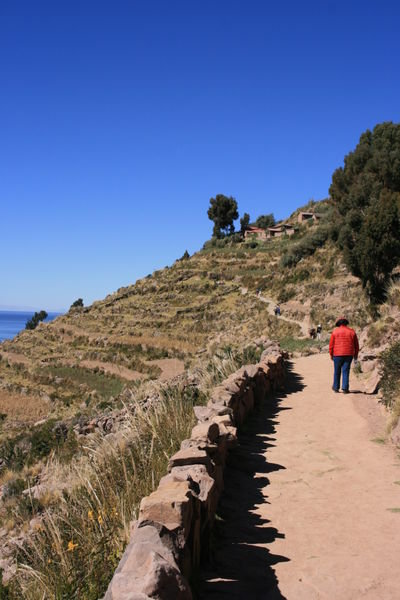 On the Way to the Highest Point - Taquile Island