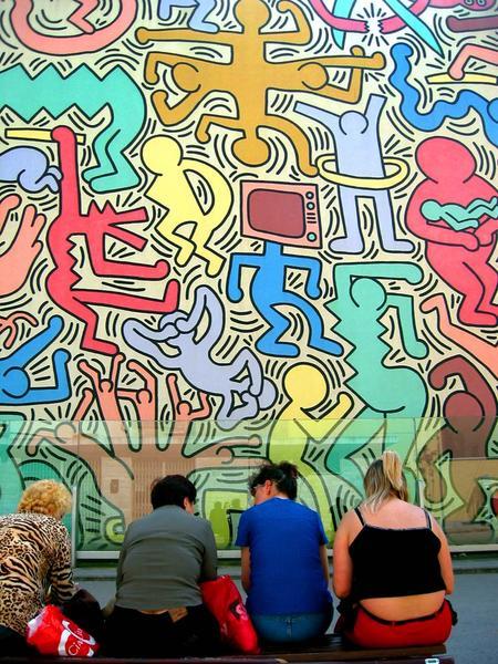 Keith Haring in Pisa-one of the few murals still remaining bold and beautiful