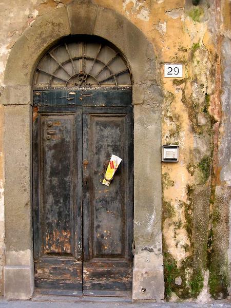 another entryway, the mossy evidence of age and wisdom-Pisa