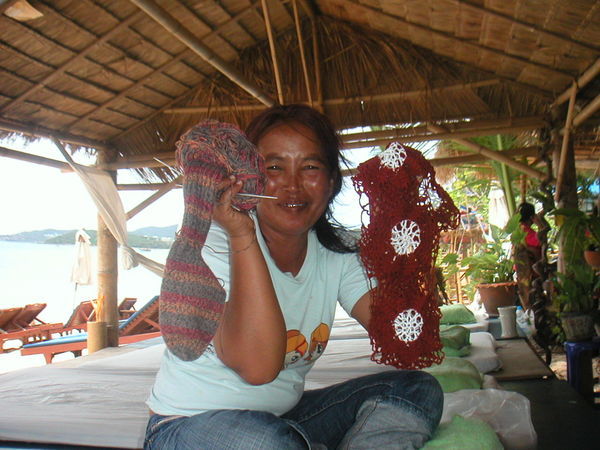 sock and its crochet friend