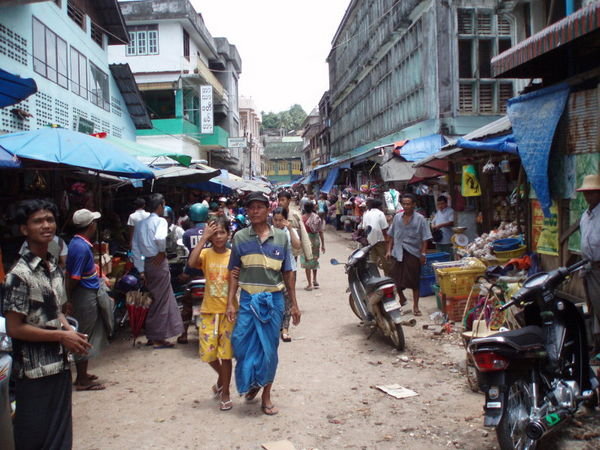 In the streets of Burma