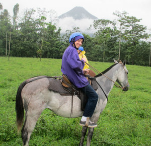 Marshall on horseback