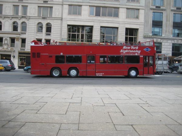 Tourist double decker bus