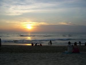 Kuta beach sunset