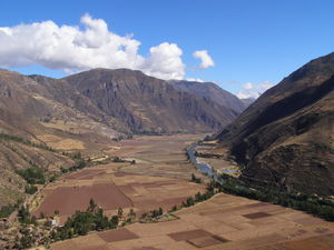 My First View of the Sacred Valley  on the Way to Pisac