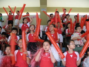 Red team Cheering!