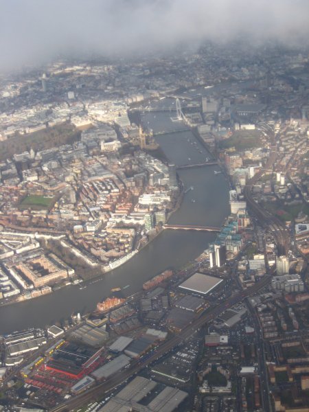 London as I was coming into Heathrow