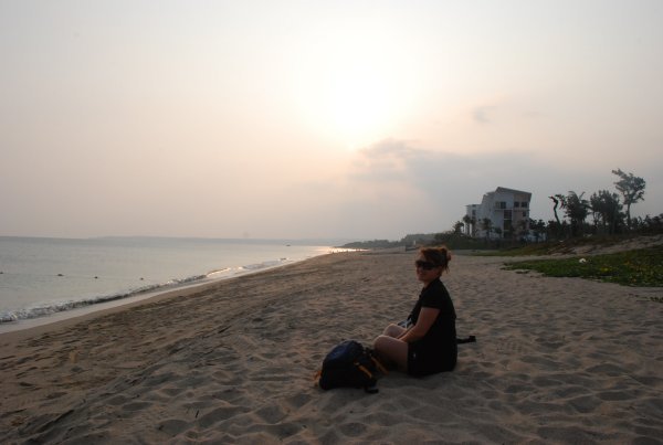 On the beach in Kenting