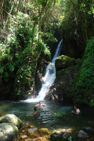 A rewarding swin after a hot hike