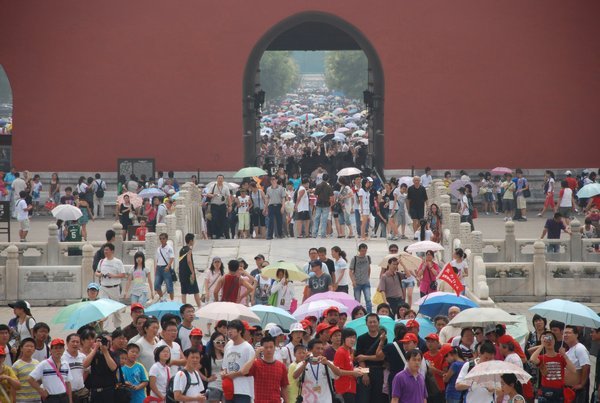 The crowds in August