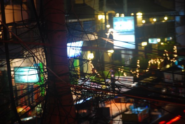 Wires in Siem Reap...a contrast to bring you back to the modern world