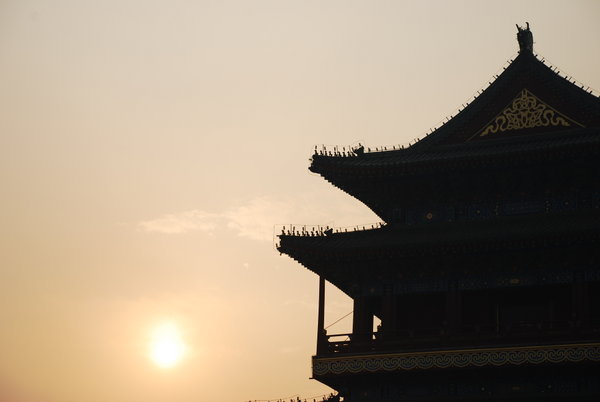 Sunset by Tiananmen Square