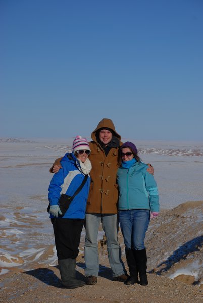 Ben, Nikki and I in the Gobi