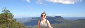On my epic trek in the Blue Mountains