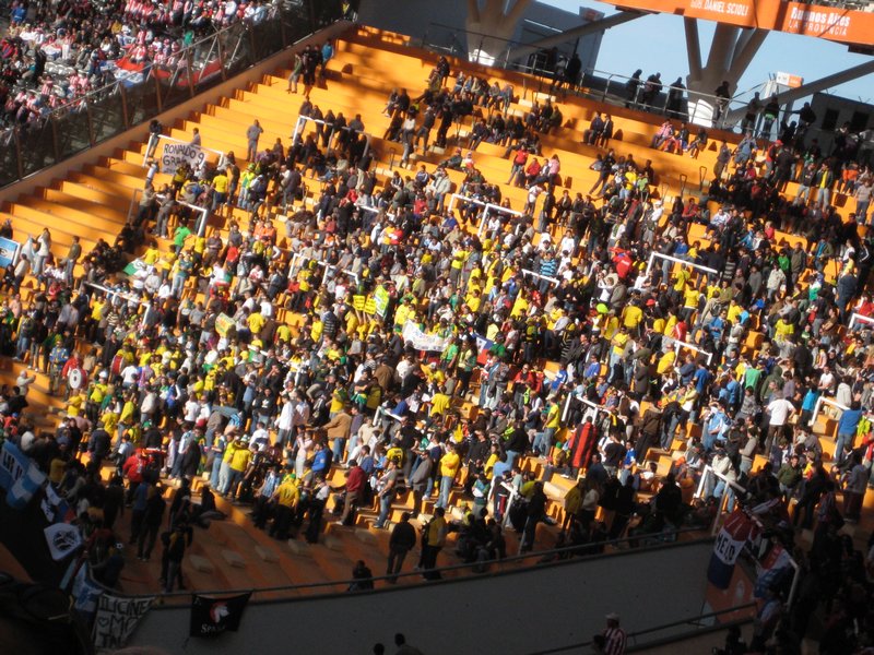 Enthusiastic Brazilian fans