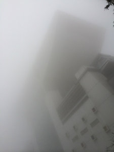 Poor visibility up at the Peak