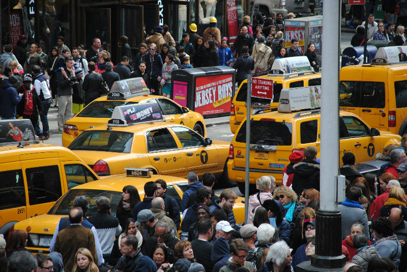 Day one tourist....how many yellow taxis