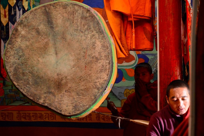 Young Monk, Old drum.