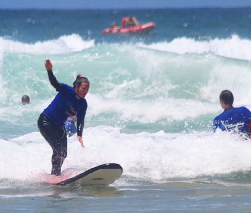 Surfing (attempt) at Bondi Beach