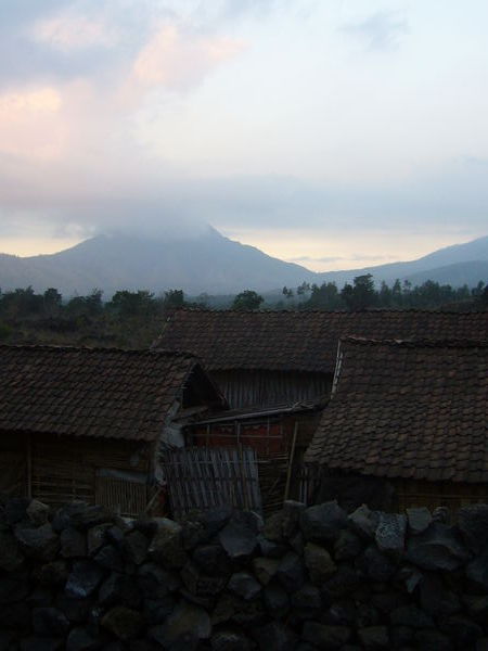 Village en contre bas de l'hotel, dans la plantation de cafe du Ijen plateau