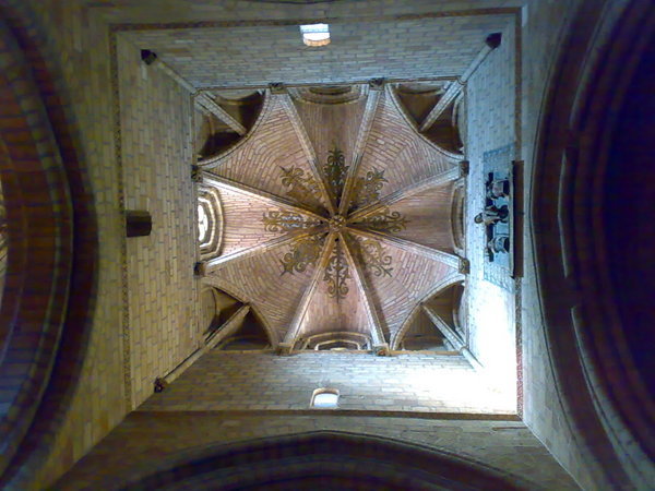 Looking up from the alter