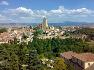 The town of Segovia from the top of Alcazar