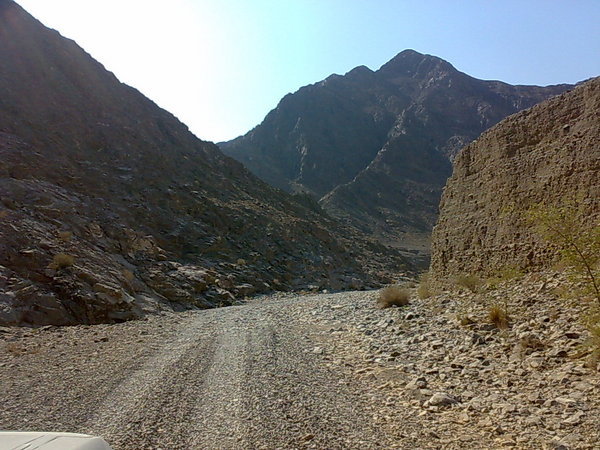 The drive through the canyon