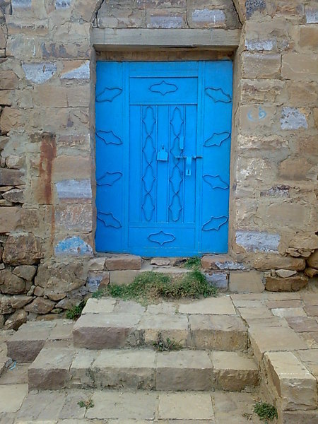 Front door entrance in Shibam