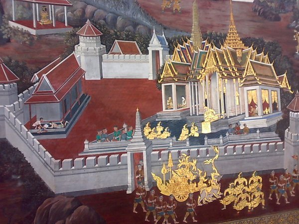 Wall murals of Grand Palace
